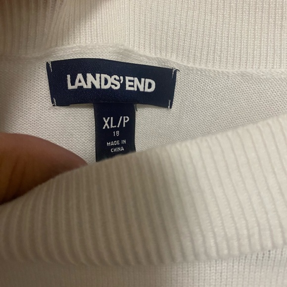 Lands' End White Sweater - Picture 5 of 7